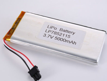 LP7852115 3.7V 5000MAH リイオン電池 メーカー OEM ODM サポート 高容量リポパック 2-3 時間充電時間