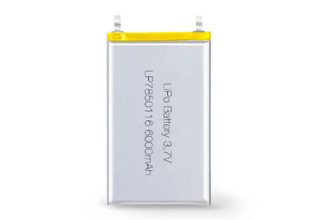 コンパクトでポータブルなリポリマー電池 3.7V 6000MAH 500サイクル -20〜60°C 放電温度