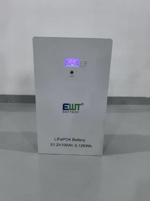 リチオン電池メーカー 全家用エネルギー貯蔵・グリッド・タイ・システムのための高度なEWT 51.2V 100Ah LiFePO4電池