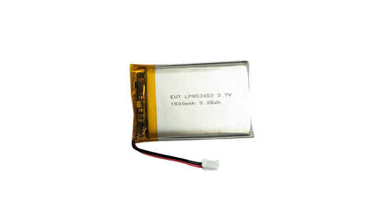 LP853450 3.7V 1500mAh ミニチュア リポバッテリー -20°Cから60°C
